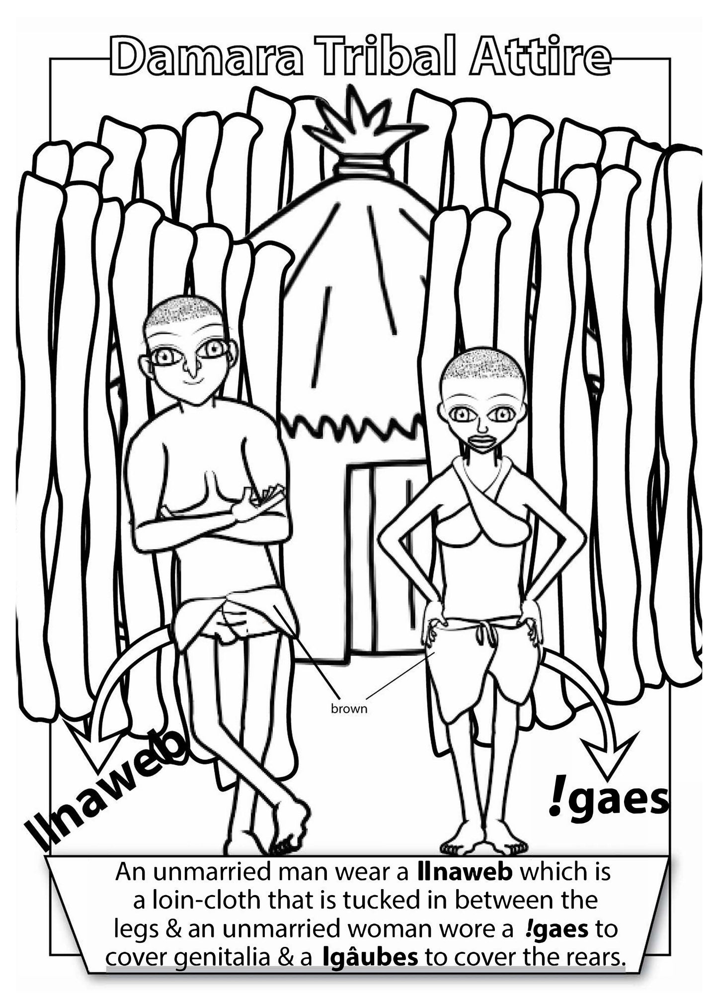 Namibisches Kultur-Malbuch